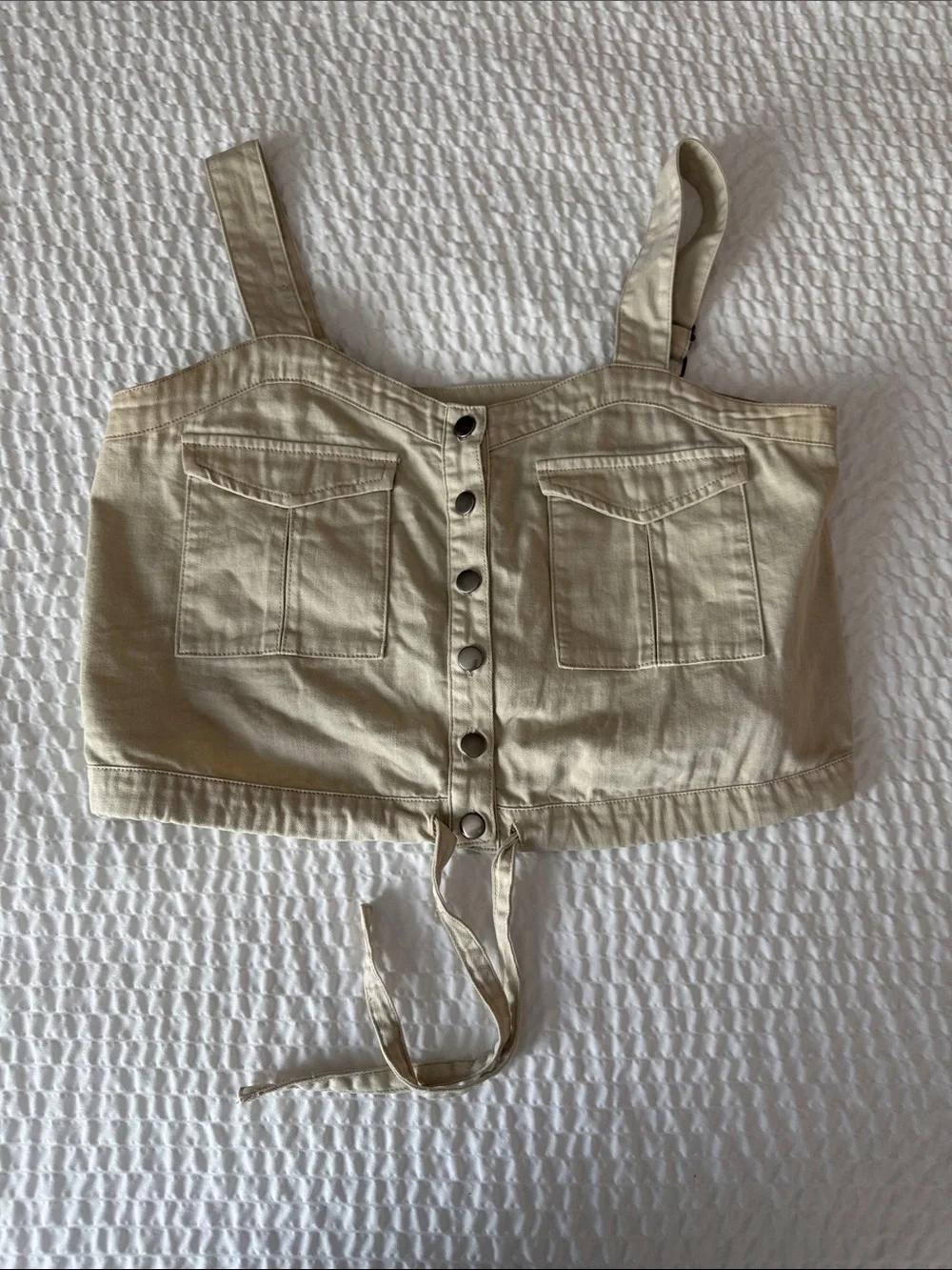 Free People We The Free Palm Desert Denim Top XS